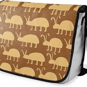 بوناميزون شنطة ماسنجر مدرسية مطبوعة رقميا مع حزام اسود للطلاب، شنطة كروس وشنطة ساعي، شنطة كتف للمدرسة، العودة الى المدرسة، المقاس: 29 × 36 سم