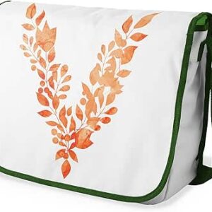 شنطة ماسنجر مدرسية مطبوعة رقميا مع احزمة كاكي للبنات والاولاد من لو جاردين دو لين، شنطة ماسنجر للطلاب، شنط كتف مقاس 29 × 36 سم