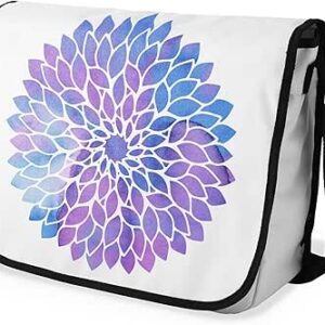 بوناميزون شنطة ماسنجر مدرسية مطبوعة رقميا مع حزام اسود للطلاب، شنطة كروس وشنطة ساعي، شنطة كتف للمدرسة، العودة الى المدرسة، المقاس: 29 × 36 سم