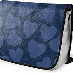 بوناميزون شنطة ماسنجر مدرسية مطبوعة رقميا مع حزام اسود للطلاب، شنطة كروس وشنطة ساعي، شنطة كتف للمدرسة، العودة الى المدرسة، المقاس: 29 × 36 سم