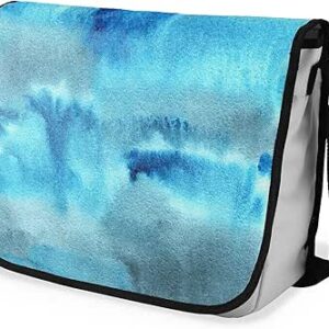 بوناميزون شنطة ماسنجر مدرسية مطبوعة رقميا مع حزام اسود للطلاب، شنطة كروس وشنطة ساعي، شنطة كتف للمدرسة، العودة الى المدرسة، المقاس: 29 × 36 سم