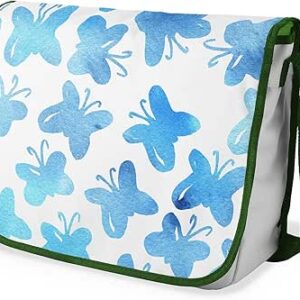 بونامايسون حقيبة مدرسية رسول مطبوعة رقميًا مع حزام كاكي للطلاب ، حقيبة كروس بودي ، حقيبة ساعي ، حقيبة كتف للمدرسة، العودة إلى المدرسة، الحجم: 29 × 36 سم، ألوان متعددة