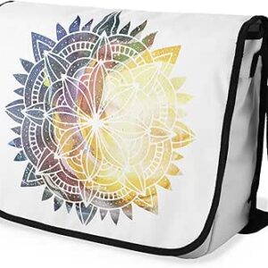 بوناميزون شنطة ماسنجر مدرسية مطبوعة رقميا مع حزام اسود للطلاب، شنطة كروس وشنطة ساعي، شنطة كتف للمدرسة، العودة الى المدرسة، المقاس: 29 × 36 سم