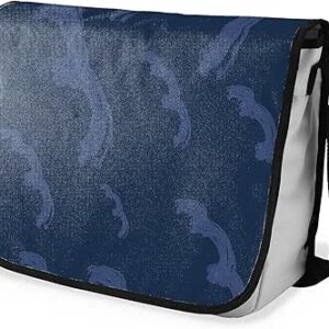 بوناميزون شنطة ماسنجر مدرسية مطبوعة رقميا مع حزام اسود للطلاب، شنطة كروس وشنطة ساعي، شنطة كتف للمدرسة، العودة الى المدرسة، المقاس: 29 × 36 سم