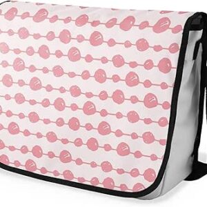 شنطة ماسنجر مدرسية مطبوعة رقمية بحزام اسود للبنات والاولاد من لو جاردين دو لين، شنطة ماسنجر للطلاب، شنط كتف مقاس 29 × 36 سم