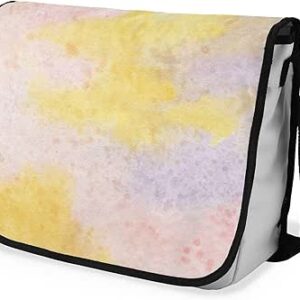 بوناميزون شنطة ماسنجر مدرسية مطبوعة رقميا مع حزام اسود للطلاب، شنطة كروس وشنطة ساعي، شنطة كتف للمدرسة، العودة الى المدرسة، المقاس: 29 × 36 سم