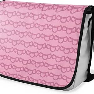 شنطة ماسنجر مدرسية مطبوعة رقمية بحزام اسود للبنات والاولاد من لو جاردين دو لين، شنطة ماسنجر للطلاب، شنط كتف مقاس 29 × 36 سم