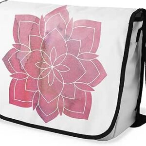 شنطة ماسنجر مدرسية مطبوعة رقمية بحزام اسود للبنات والاولاد من لو جاردين دو لين، شنطة ماسنجر للطلاب، شنط كتف مقاس 29 × 36 سم