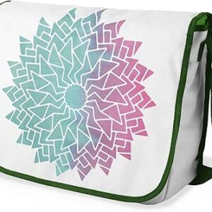 بوناميزون شنطة ماسنجر مدرسية مطبوعة رقميا مع حزام كاكي للطلاب، شنطة كروس وشنطة ساعي، شنطة كتف للمدرسة، العودة الى المدرسة، المقاس: 29 × 36 سم، ألوان متعددة