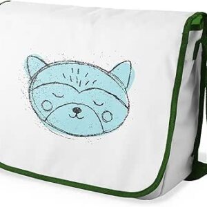 شنطة ماسنجر مدرسية مطبوعة رقميا مع احزمة كاكي للبنات والاولاد من لو جاردين دو لين، شنطة ماسنجر للطلاب، شنط كتف مقاس 29 × 36 سم