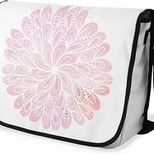 شنطة ماسنجر مدرسية مطبوعة رقمية بحزام اسود للبنات والاولاد من لو جاردين دو لين، شنطة ماسنجر للطلاب، شنط كتف مقاس 29 × 36 سم