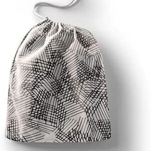 بوناميزون شنطة منتجات قطنية مطبوعة مع رباط، شنطة بقالة قابلة لاعادة الاستخدام، اكياس صديقة للبيئة وقابلة للتحلل البيولوجي، شنطة سفر، شنط تسوق، صديقة للبيئة، قابلة للطي، المقاس: 12×15 سم