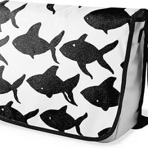 شنطة ماسنجر مدرسية مطبوعة رقمية بحزام اسود للبنات والاولاد من لو جاردين دو لين، شنطة ماسنجر للطلاب، شنط كتف مقاس 29 × 36 سم