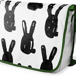 شنطة ماسنجر مدرسية مطبوعة رقميا مع احزمة كاكي للبنات والاولاد من لو جاردين دو لين، شنطة ماسنجر للطلاب، شنط كتف مقاس 29 × 36 سم