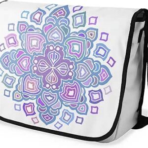 شنطة ماسنجر مدرسية مطبوعة رقمية بحزام اسود للبنات والاولاد من لو جاردين دو لين، شنطة ماسنجر للطلاب، شنط كتف مقاس 29 × 36 سم