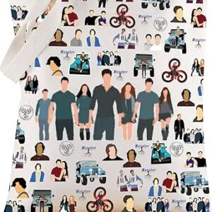 دبليو زد ام بي اي شنطة يد كبيرة توت من سكوت ماكول هدية لمحبي سكوت وليام وليديا وسكوت وستيلز وثيو، شنطة بقالة قابلة لاعادة الاستخدام وولف سكوت