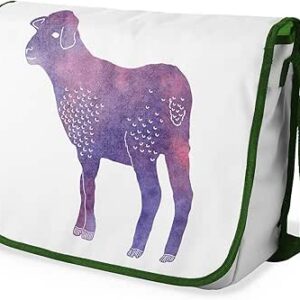 شنطة ماسنجر مدرسية مطبوعة رقميا مع احزمة كاكي للبنات والاولاد من لو جاردين دو لين، شنطة ماسنجر للطلاب، شنط كتف مقاس 29 × 36 سم