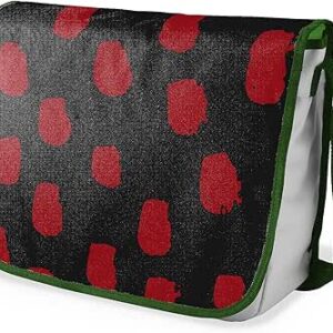 بوناميزون شنطة ماسنجر مدرسية مطبوعة رقميا مع حزام كاكي للطلاب، شنطة كروس وشنطة ساعي، شنطة كتف للمدرسة، العودة الى المدرسة، المقاس: 29 × 36 سم