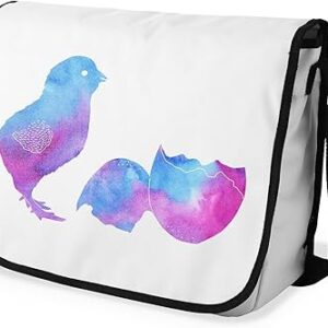 شنطة ماسنجر مدرسية مطبوعة رقمية بحزام اسود للبنات والاولاد من لو جاردين دو لين، شنطة ماسنجر للطلاب، شنط كتف مقاس 29 × 36 سم