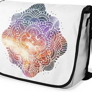 شنطة ماسنجر مدرسية مطبوعة رقمية بحزام اسود للبنات والاولاد من لو جاردين دو لين، شنطة ماسنجر للطلاب، شنط كتف مقاس 29 × 36 سم