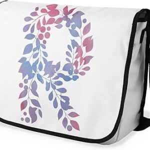 بوناميزون شنطة ماسنجر مدرسية مطبوعة رقميا مع حزام اسود للطلاب، شنطة كروس وشنطة ساعي، شنطة كتف للمدرسة، العودة الى المدرسة، المقاس: 29 × 36 سم