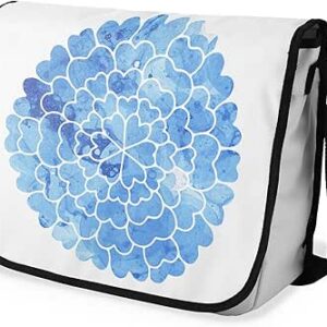 بوناميزون شنطة ماسنجر مدرسية مطبوعة رقميا مع حزام اسود للطلاب، شنطة كروس وشنطة ساعي، شنطة كتف للمدرسة، العودة الى المدرسة، المقاس: 29 × 36 سم