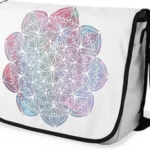 شنطة ماسنجر مدرسية مطبوعة رقمية بحزام اسود للبنات والاولاد من لو جاردين دو لين، شنطة ماسنجر للطلاب، شنط كتف مقاس 29 × 36 سم