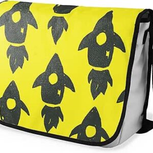 شنطة ماسنجر مدرسية مطبوعة رقمية بحزام اسود للبنات والاولاد من لو جاردين دو لين، شنطة ماسنجر للطلاب، شنط كتف مقاس 29 × 36 سم