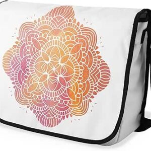 بوناميزون شنطة ماسنجر مدرسية مطبوعة رقميا مع حزام اسود للطلاب، شنطة كروس وشنطة ساعي، شنطة كتف للمدرسة، العودة الى المدرسة، المقاس: 29 × 36 سم