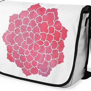 بوناميزون شنطة ماسنجر مدرسية مطبوعة رقميا مع حزام اسود للطلاب، شنطة كروس وشنطة ساعي، شنطة كتف للمدرسة، العودة الى المدرسة، المقاس: 29 × 36 سم