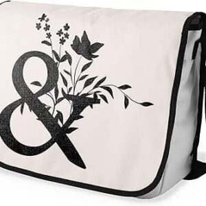 بوناميزون شنطة ماسنجر مدرسية مطبوعة رقميا مع حزام اسود للطلاب، شنطة كروس وشنطة ساعي، شنطة كتف للمدرسة، العودة الى المدرسة، المقاس: 29 × 36 سم