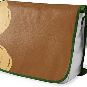 بوناميزون شنطة ماسنجر مدرسية مطبوعة رقميا مع حزام كاكي للطلاب، شنطة كروس وشنطة ساعي، شنطة كتف للمدرسة، العودة الى المدرسة، المقاس: 29 × 36 سم