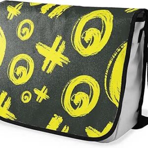 شنطة ماسنجر مدرسية مطبوعة رقمية بحزام اسود للبنات والاولاد من لو جاردين دو لين، شنطة ماسنجر للطلاب، شنط كتف مقاس 29 × 36 سم