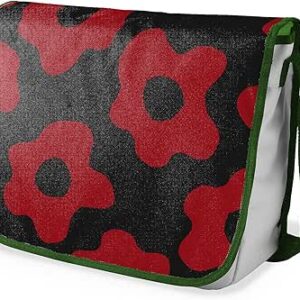 شنطة ماسنجر مدرسية مطبوعة رقميا مع احزمة كاكي للبنات والاولاد من لو جاردين دو لين، شنطة ماسنجر للطلاب، شنط كتف مقاس 29 × 36 سم