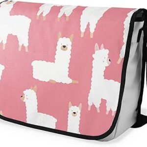 شنطة ماسنجر مدرسية مطبوعة رقمية بحزام اسود للبنات والاولاد من لو جاردين دو لين، شنطة ماسنجر للطلاب، شنط كتف مقاس 29 × 36 سم