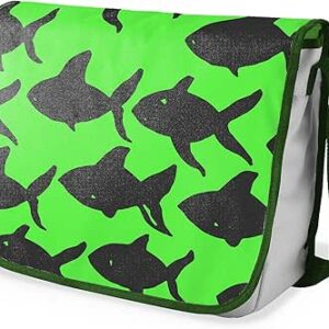 بوناميزون شنطة ماسنجر مدرسية مطبوعة رقميا مع حزام كاكي للطلاب، شنطة كروس وشنطة ساعي، شنطة كتف للمدرسة، العودة الى المدرسة، المقاس: 29 × 36 سم