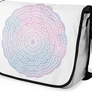 بوناميزون شنطة ماسنجر مدرسية مطبوعة رقميا مع حزام اسود للطلاب، شنطة كروس وشنطة ساعي، شنطة كتف للمدرسة، العودة الى المدرسة، المقاس: 29 × 36 سم