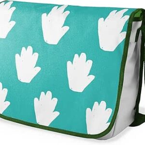 شنطة ماسنجر مدرسية مطبوعة رقميا مع احزمة كاكي للبنات والاولاد من لو جاردين دو لين، شنطة ماسنجر للطلاب، شنط كتف مقاس 29 × 36 سم