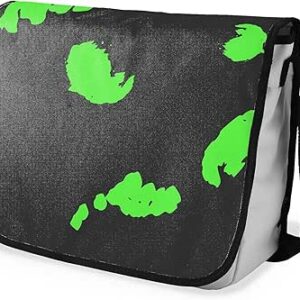 بوناميزون شنطة ماسنجر مدرسية مطبوعة رقميا مع حزام اسود للطلاب، شنطة كروس وشنطة ساعي، شنطة كتف للمدرسة، العودة الى المدرسة، المقاس: 29 × 36 سم