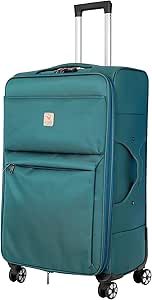 شنطة سفر محمولة خفيفة الوزن من ري-فليكشن مصنوعة من قبل نيتشر فوياجر سلسلة عمودية ناعمة للسفر، 4 عجلات دوارة، كحلي، 20 انش