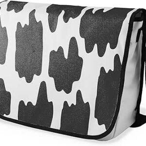 شنطة ماسنجر مدرسية مطبوعة رقمية بحزام اسود للبنات والاولاد من لو جاردين دو لين، شنطة ماسنجر للطلاب، شنط كتف مقاس 29 × 36 سم