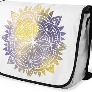 شنطة ماسنجر مدرسية مطبوعة رقمية بحزام اسود للبنات والاولاد من لو جاردين دو لين، شنطة ماسنجر للطلاب، شنط كتف مقاس 29 × 36 سم