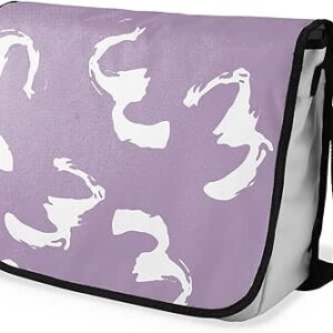 بوناميزون شنطة ماسنجر مدرسية مطبوعة رقميا مع حزام اسود للطلاب، شنطة كروس وشنطة ساعي، شنطة كتف للمدرسة، العودة الى المدرسة، المقاس: 29 × 36 سم