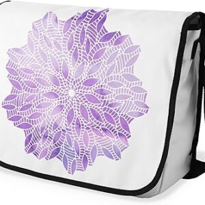 شنطة ماسنجر مدرسية مطبوعة رقمية بحزام اسود للبنات والاولاد من لو جاردين دو لين، شنطة ماسنجر للطلاب، شنط كتف مقاس 29 × 36 سم