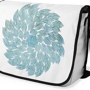 بوناميزون شنطة ماسنجر مدرسية مطبوعة رقميا مع حزام اسود للطلاب، شنطة كروس وشنطة ساعي، شنطة كتف للمدرسة، العودة الى المدرسة، المقاس: 29 × 36 سم