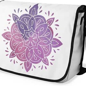 شنطة ماسنجر مدرسية مطبوعة رقمية بحزام اسود للبنات والاولاد من لو جاردين دو لين، شنطة ماسنجر للطلاب، شنط كتف مقاس 29 × 36 سم