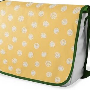 شنطة ماسنجر مدرسية مطبوعة رقميا مع احزمة كاكي للبنات والاولاد من لو جاردين دو لين، شنطة ماسنجر للطلاب، شنط كتف مقاس 29 × 36 سم