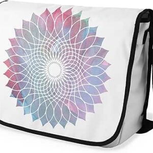 شنطة ماسنجر مدرسية مطبوعة رقمية بحزام اسود للبنات والاولاد من لو جاردين دو لين، شنطة ماسنجر للطلاب، شنط كتف مقاس 29 × 36 سم