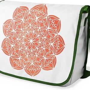 شنطة ماسنجر مدرسية مطبوعة رقميا مع احزمة كاكي للبنات والاولاد من لو جاردين دو لين، شنطة ماسنجر للطلاب، شنط كتف مقاس 29 × 36 سم