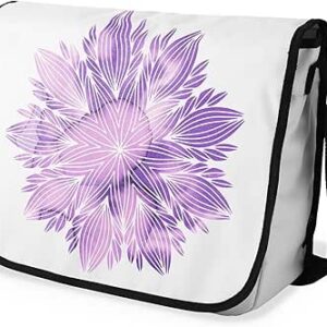 بوناميزون شنطة ماسنجر مدرسية مطبوعة رقميا مع حزام اسود للطلاب، شنطة كروس وشنطة ساعي، شنطة كتف للمدرسة، العودة الى المدرسة، المقاس: 29 × 36 سم